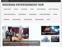 Tablet Screenshot of nigerian-entertainment.evergoodproductions.com